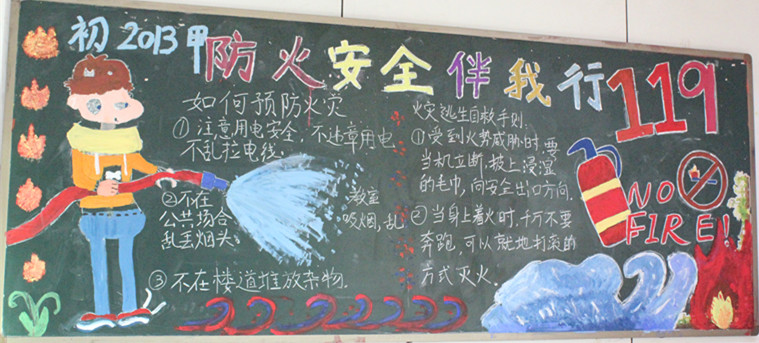 板报第二名 初二甲